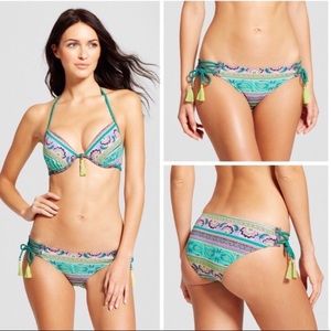 🆕SzS/4Bottom “Sun Coast” Green Beaded Cheeky Bikini
